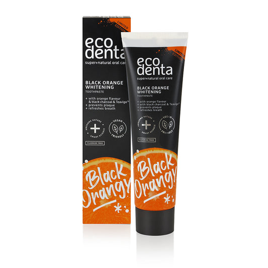 ECODENTA Whitening Toothpaste with Charcoal & Orange