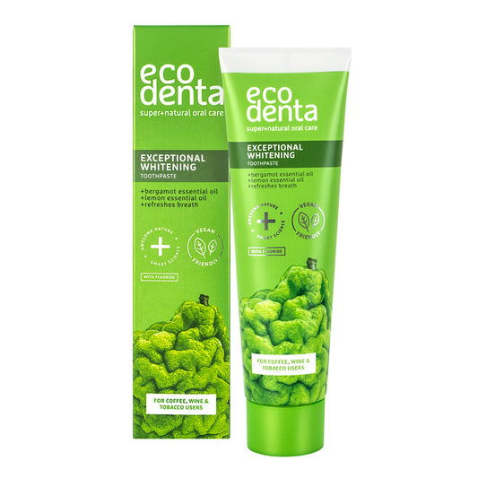 ECODENTA Whitening Toothpaste – For Coffee, Wine, Tea, and Tobacco Stains